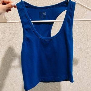 Blue Crop Top